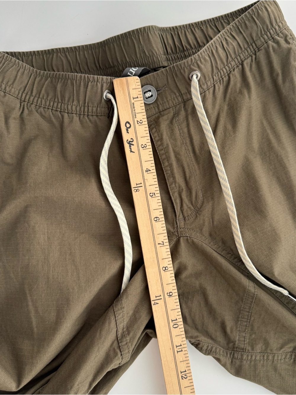 Vuori Ripstop Climber Pants Mens S Stretch Outdoor Casual Drawstring Olive Green - Picture 12 of 13